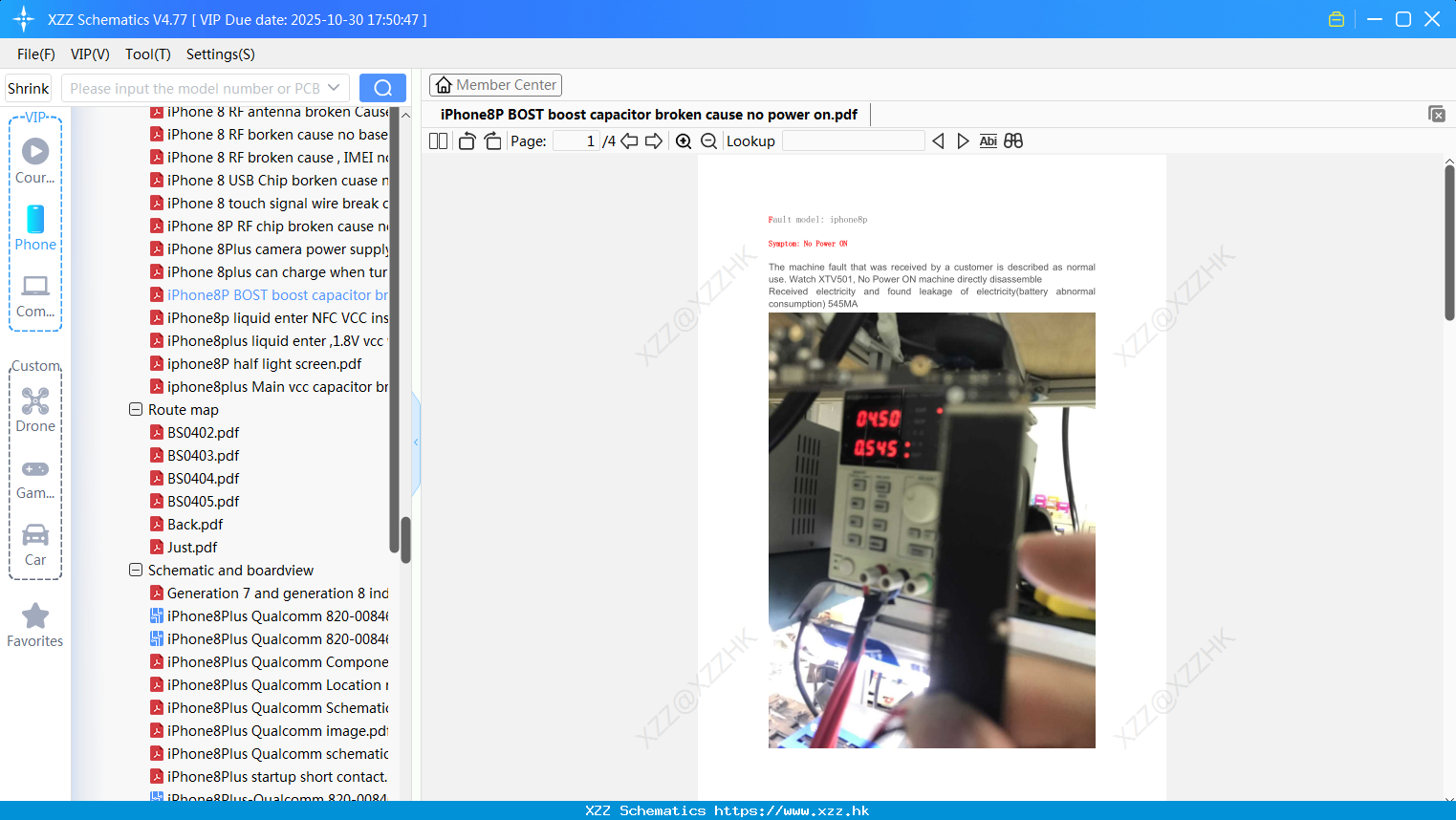 IPhone8P BOST Boost Capacitor Broken Cause No Power On